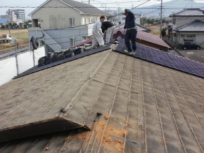 長崎 諫早 リフォーム 住宅 屋根 吹き替え before03